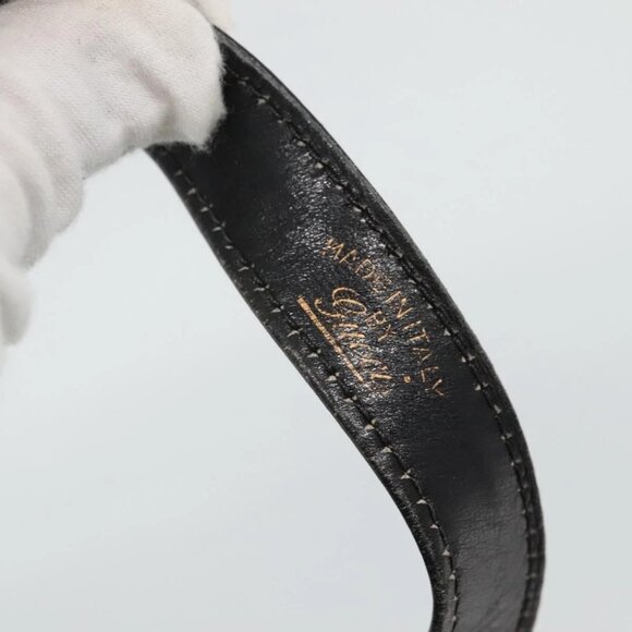 GUCCI Web Sherry Line Shoulder Bag Leather Black Red Green - Picture 8 of 16